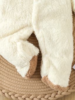 Newborn Baby Grils Boys Footed Romper Winter Warm Fleece Cute Costume Baby Boys Clothes Animal Baby Pajamas Hooded Jumpsuits