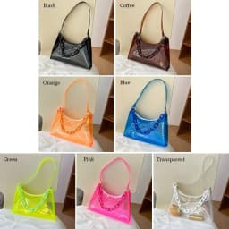 Casual Purse Summer Jelly Bags Handbags Underarm Bags Shoulder Bag
