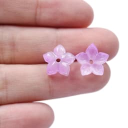 50pcs New Lily Of The Valley Colorful Bead Caps Glass Pendant Spacer Beads Jewelry Making Bracelet Earrings Beading Diy Material