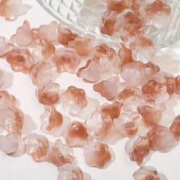 50pcs New Lily Of The Valley Colorful Bead Caps Glass Pendant Spacer Beads Jewelry Making Bracelet Earrings Beading Diy Material