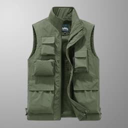 Male middle-aged casual multifunctional vest waterproof quick drying outdoor sports photography casual vest large size vest cros