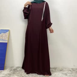 Middle East Dubai Fashion Muslim Breastfeeding Muslim Long-Sleeved Slim-Fit Dress Islamic Popular Women's Wear