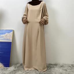 Middle East Dubai Fashion Muslim Breastfeeding Muslim Long-Sleeved Slim-Fit Dress Islamic Popular Women's Wear