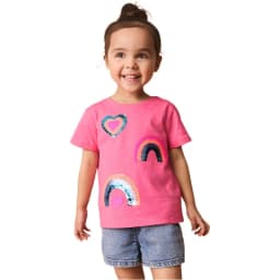 Jumping Meters 2-7T Rainbow New Designs Girls T Shirts Summer Children's Clothes Short Sleeve Kids Tees Tops Baby Costume Shirt