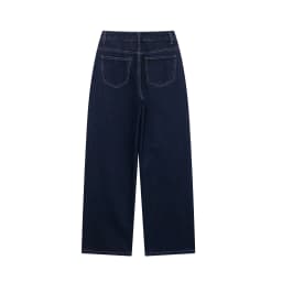DUOPERI Women Fashion 2 Pieces Sets With Belt Denim Jackets & Vintage Front Zipper Jeans Trousers Feamle Chic Lady Pants Sets