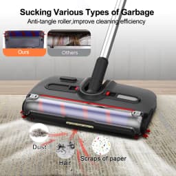 Automatic Sweeper Electric Cleaning Mop Pet Hair Sweeping Machine Cordless Hard Floor Cleaner USB Charging Electric Sweeping Mop