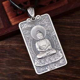 Vintage 12 Zodiac Horse Dragon Snake Pendant For Men Jewelry Blessing Tathagata Avalokitesvara Buddha Necklace Women Accessories