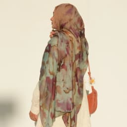 1Pcs Fashion Watercolor Print Hijab Islam Ramadan Women Bohemian Soft Muslim Hijabs Foulard Femme Shawl Wrap Scarf Headscarf
