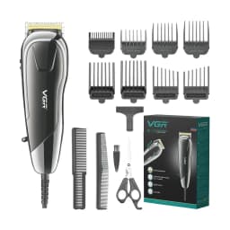 VGR Hair Cutting Machine Electric Hair Clipper Professional Hair Trimmer Adjustable Haircut Machine Wired Trimmer for Men V-127