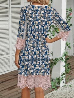 Fashion Elegant Women Dress Loose Casual Dress Women Printed Dress New Temperament