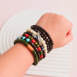 10/20/30/50Pcs/Lot Fashion Retro Elastic Men Women Bracelets Stackable Party Jewelry Gifts Randomly Shipped