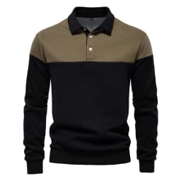 AIOPESON New Spring Men's Color-Block Cotton Blend Hoodies for Business Casual Style Long Sleeve Sweatshirt