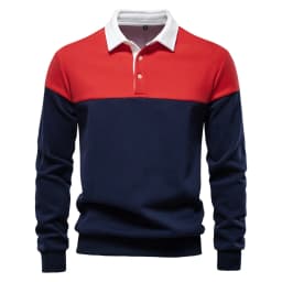 AIOPESON New Spring Men's Color-Block Cotton Blend Hoodies for Business Casual Style Long Sleeve Sweatshirt