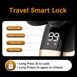 5 IN 1 Electric Razor Electric Shaver Rechargeable Shaving Machine for Men Beard Razor Wet-Dry Dual Use Waterproof Fast Charging