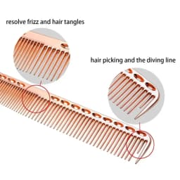 4pcs/set Aluminum Comb Set Barber Metal Hair Dressing Combs Hairdressing Anti-static Comb Ultra Thin Hair Brush Salon Hair Tools
