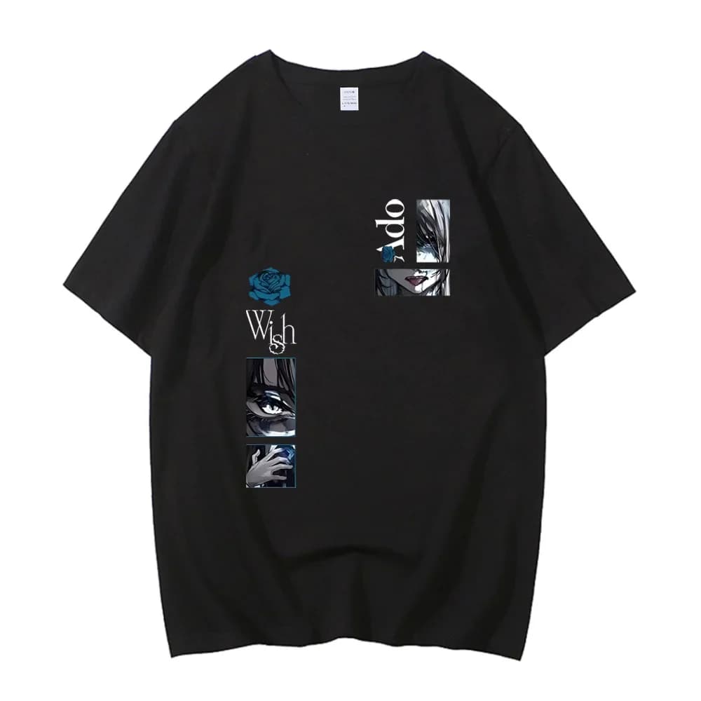 Ado Wish Tour T-shirt Japan Singer Print T-shirt 2024 Men Women Cotton High Quality Tshirt Short Sleeve T Shirt Streetwear Tops