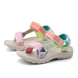 Summer Children Girls' Breathable Sport Sandals Non-Slip Soft Sole Outdoor Beach Shoes Kids Casual Waking Sandals Size 30-38