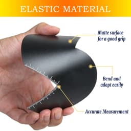 Sturdy Barber Card Hairlines Beard Shaping Tool with Precise Measurement Scales Grooming Accessory for Stylists