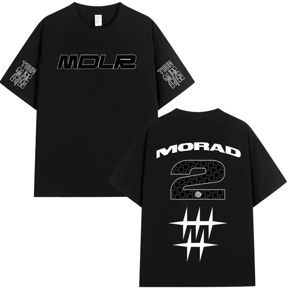 Rapper Morad MDLR T Shirts Men Women Clothing Fashion Vintage T-shirt Cotton Casual Oversized Short Sleeve T-shirts Streetwear