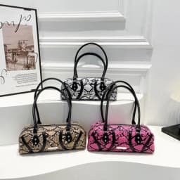 Snake Pattern PU Square Shoulder Bags High Quality Sense of Luxury Personality Popularity Women's Armpit Bags 2025 Fashion New