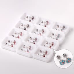 12 Pair/lot Cute Girls Stud Earrings 316L Stainless Steel For Women Love Heart Flower Piercing Stud Jewelry Party Gift Trendy