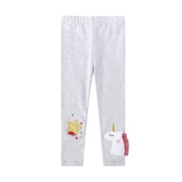 Jumping Meters 2-7T New Girls Leggings Pants Unicorns Embroidery Striped Children's Clothing Skinny Baby Pencil Pants Baby