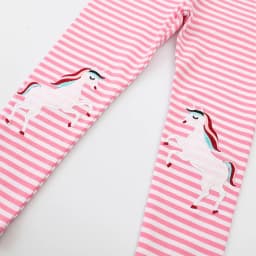 Jumping Meters 2-7T New Girls Leggings Pants Unicorns Embroidery Striped Children's Clothing Skinny Baby Pencil Pants Baby