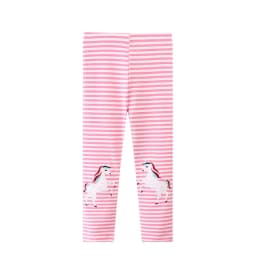 Jumping Meters 2-7T New Girls Leggings Pants Unicorns Embroidery Striped Children's Clothing Skinny Baby Pencil Pants Baby