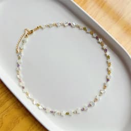 KKBEAD Natural Deep Sea Shell Star Heart Necklace for Women Jewelry Colorful Zircon Beads Necklaces Choker Y2k Accessories
