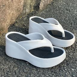 Eva Chunky Platform Thong Flip Flops Women 2026 Summer Clip Toe Wedges Heels Sandals Woman Outdoor Non Slip Beach Slippers