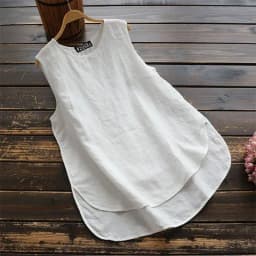 Fashion Summer Blouse 2024 ZANZEA Women Elegant O Neck Sleeveless Shirt Solid Loose Cotton Tanks Tops Casual Beach Blusas Mujer