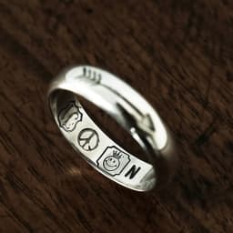 Buyee 925 Sterling Silver Couples Ring Elegant Simple Open Ring Finger for Women Men Unique Fashion Fine Jewelry Circle