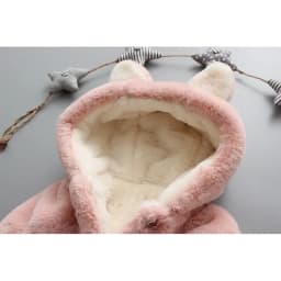 Cute Cat Ears Plush Baby Jacket Christmas Princess Girls Coat Autumn Winter Warm Hooded Children Outerwear Toddler Girl Clothes