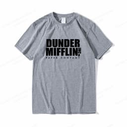 DUNDER MIFFLIN T Shirt Men Fashion T-shirts Cotton Tshirt Office Tops Tees Women Tshirt Boy Tees Summer Camisetas Letter Clothes