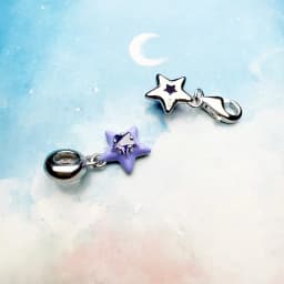 Violet Enamel Star Pendant Dangle Charm Hot Sell Europe Fashion European 925 Sterling Silver Trendy Gift For Women
