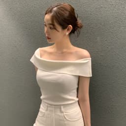 Summer Fashion Stripe Knitted T-shirt Women Sexy Off Shoulder Short Sleeve Slim Top