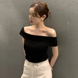 Summer Fashion Stripe Knitted T-shirt Women Sexy Off Shoulder Short Sleeve Slim Top