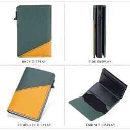 New RFID Mini Men Card Wallets Short Card Holders Slim Male Purses Popup Wallet Small Card Bag Man Money Clips