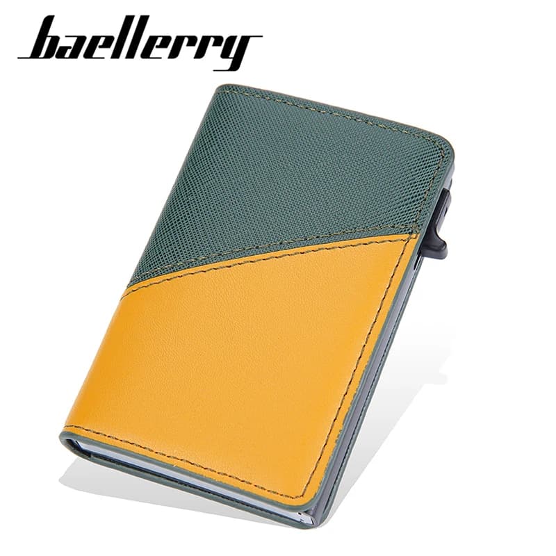 New RFID Mini Men Card Wallets Short Card Holders Slim Male Purses Popup Wallet Small Card Bag Man Money Clips