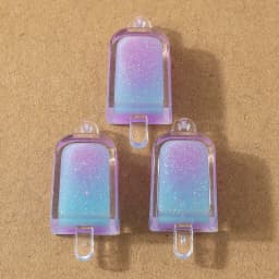 10pcs 34*15mm Resin 3D Simulation Ice Cream Charms Pendant for Earrings Necklace DIY Jewelry Making Accessories Supplies
