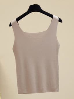 Summer Off Shoulder Tank Tops Women Fitness Short Camis Vest Female Knitted Sexy Square Collar Solid Crop Tops