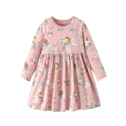 Jumping Meters 2-7 Princess Girls Dresses Fairy Tale Cotton Long Sleeve Children's Clothes Party Fashion Kids Frocks