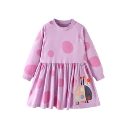 Jumping Meters 2-7 Princess Girls Dresses Fairy Tale Cotton Long Sleeve Children's Clothes Party Fashion Kids Frocks