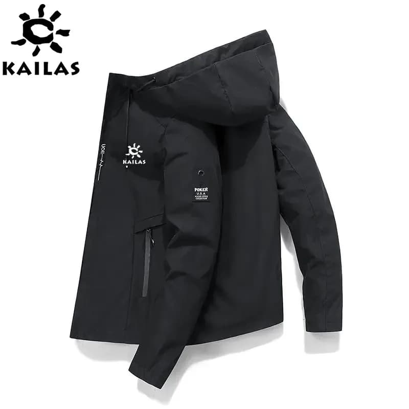 KAILAS Men's Windproof Baseball Jacket, Zip-up Casual Outdoor Blazer, High Quality, New Brand, Spring and Autumn, 2024