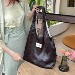 Simple Design Women's Vest Shoulder Bag Large Capacity Pearlescent Female Shopping Bags Commute College Girls Book Tote Handbags