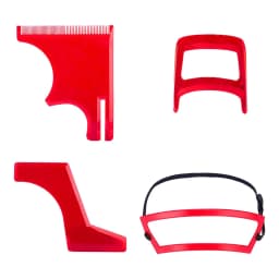 5/4Pcs Haircut Kit Beard Hair Goatee Neckline Shaving Template Hairline Beard Shaping Tool Hair Cutting Grooming Barber Supplies