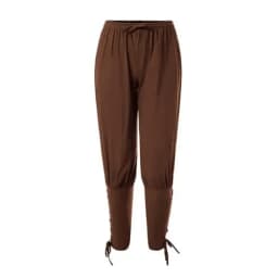 New Trendy Men's Casual Trousers Drawstring Pants Medieval Pirate Trousers Cotton and Linen Streetwear Pants Daily Wear