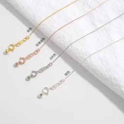 ZHUKOU,Real Pure S925 Sterling Silver Simple O shape Collarbone Necklace for DIY Pendant Adjustable length women's Necklace SL1