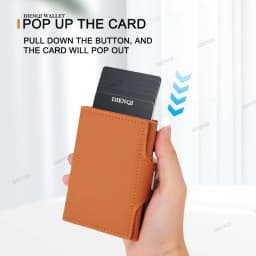 DIENQI Card Holder Men Wallets PU Leather RFID Blocking Slimwallet Fashion ID Cardholder Mens Portable Slim Vallet For Women
