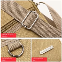 Men's Shoulder Bag Canvas Men's Sling Bag Messenger Shoulder Crossbody Bags Large Capacity Handbags Multifunctional